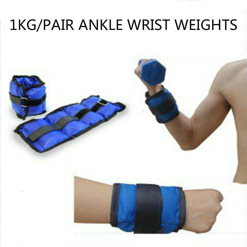 0.5KG X 2 Adjustable Ankle and Wrist Weights Sand Bag Band for Strength Training For Running Basketball Football Weightlifting