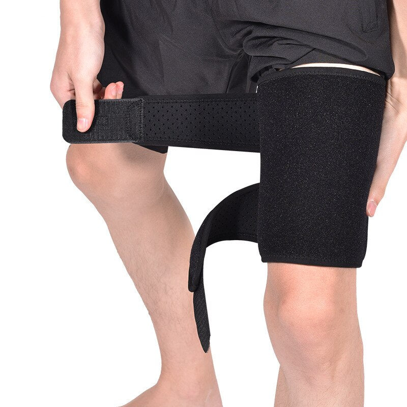 1 PC Breathable Thigh Protector Muscle Strain Leg Support Sports Safety Fitness Compression Thigh Guard Pads Non-slip Legwarmers