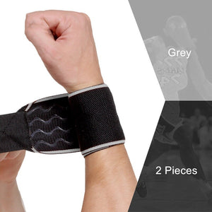 1 Pair Wristbands Sports Wrist Bandage Wraps Fitness Palm Braces Tennis Basketball Weight Lifting Hand Band Non-slip Arm Support