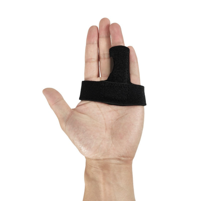 1PCS Adjustable Finger Support Brace Trigger Finger Splint Sleeve Built-in Aluminium Bar for Sprains Pain Relief Sports Injury