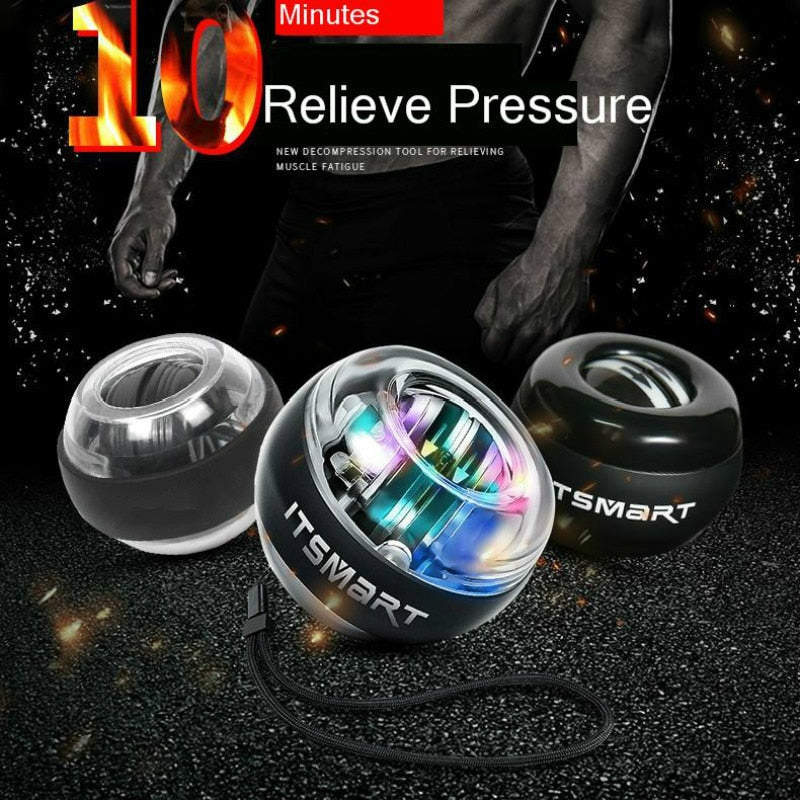Auto Start Power Wrist Ball Muscle Force Strengthen Training Pressure Relieve Gym Power Fitness Exercise Ball dropshipping